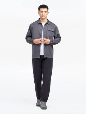 Men's Grey Shacket - EMTJS24-003