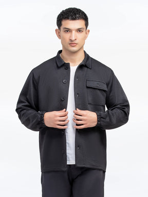 Men's Black Shacket - EMTJS24-001