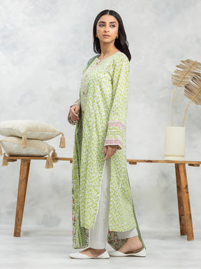 Unstitched Light Green Printed Lawn 3 Piece - EWU24A1-29104-3P