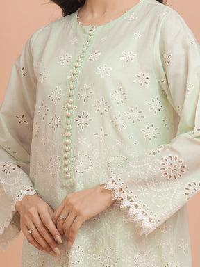 Unstitched Light Green Embroidered Cambric 3 Piece - EWU24V2-30387-3P