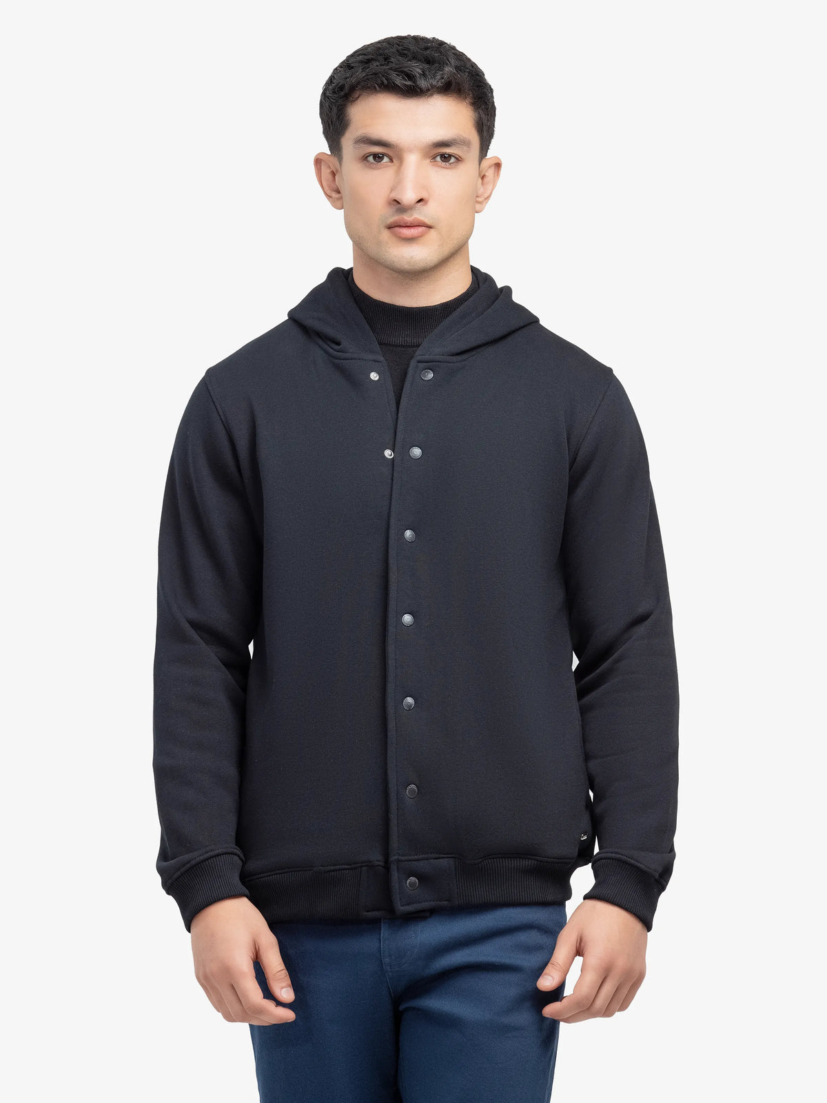 Men's Black Hoodie - EMTH24-005