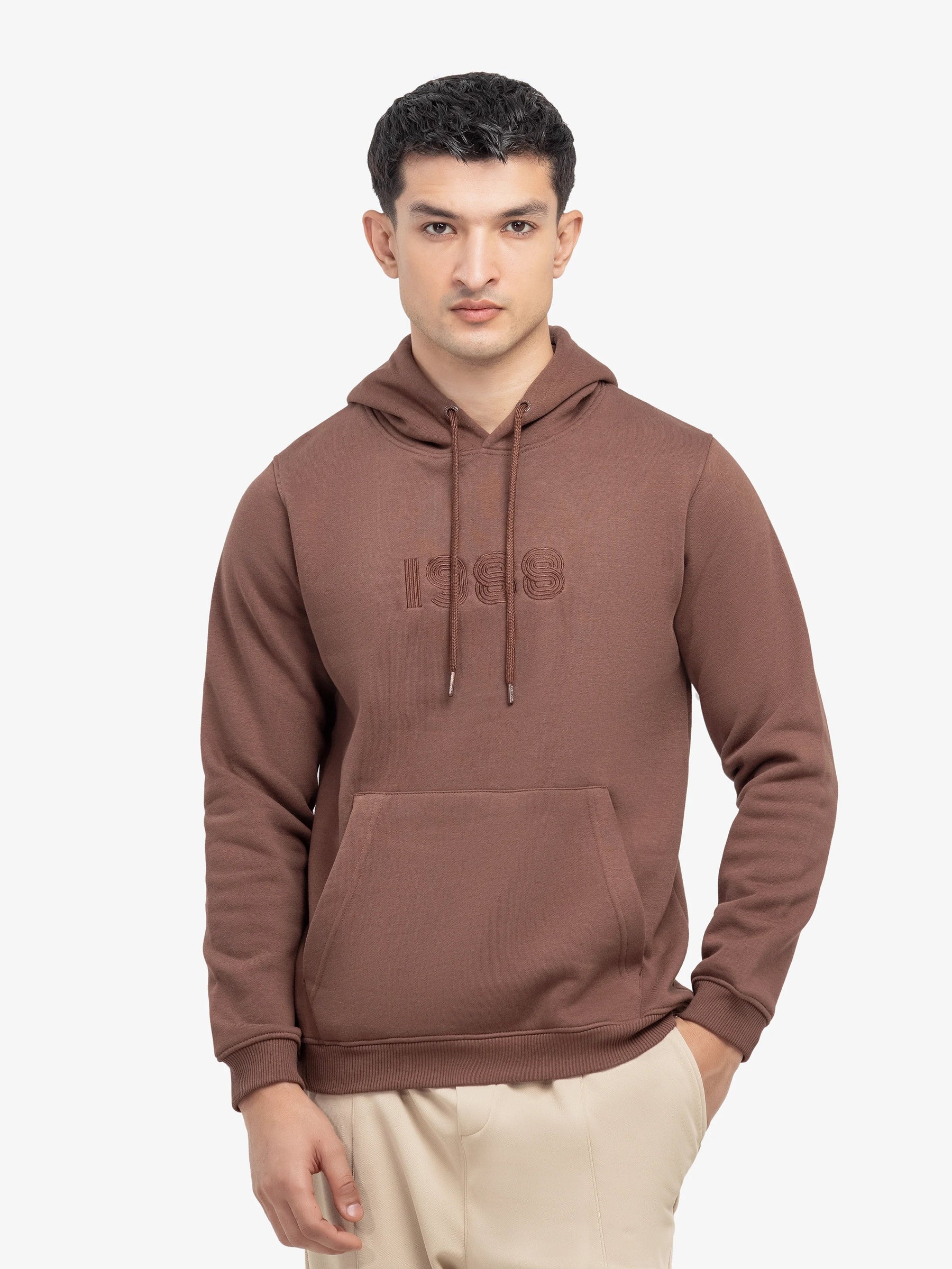 Men's Brown Hoodie - EMTH24-007